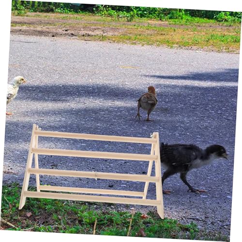 Yardwe Chicken Perch Stand for Poultry Roosting Bar and Climbing Ramp Toy for Chicks and Chickens Easy to Clean Coop Accessory