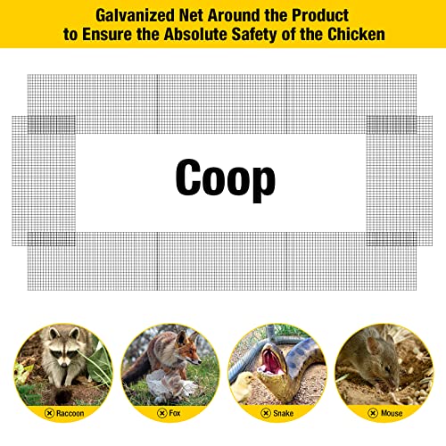 Aivituvin Chicken Wire Mesh Poultry Fence Chicken Coop Bottom Barrier to Keep Your Flock Safe from Predators - color: Chicken Coop Bottom Barrier