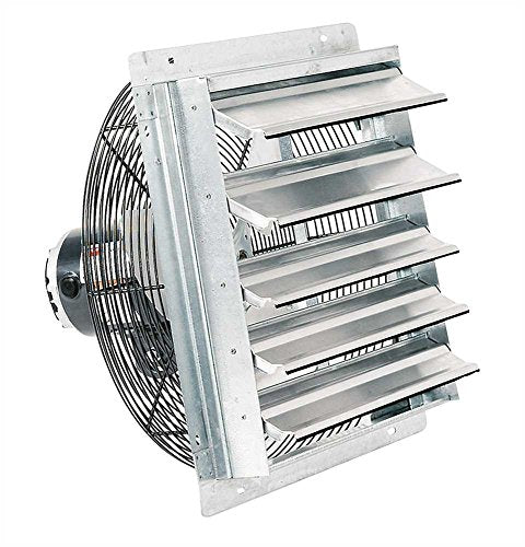 Fantech 2SHE1621 16" Wall Shutter Mount Exhaust Fan - size: 16"