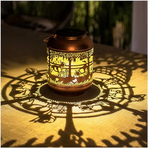French Bulldog Solar Lanterns Outdoor Waterproof,Hanging Solar Lights French Bulldog Gifts for Women Men Metal LED Decorative Light for Yard,Patio,Lawn,Tabletop,Pathway,Landscape,Garden Decor - style: French Bulldog