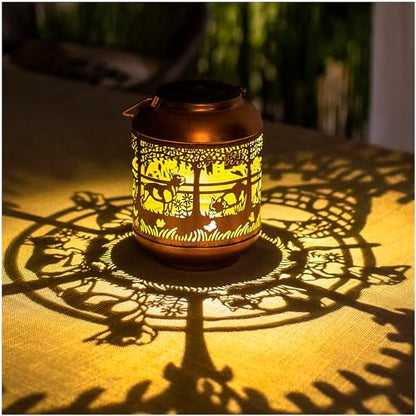 French Bulldog Solar Lanterns Outdoor Waterproof,Hanging Solar Lights French Bulldog Gifts for Women Men Metal LED Decorative Light for Yard,Patio,Lawn,Tabletop,Pathway,Landscape,Garden Decor - style: French Bulldog
