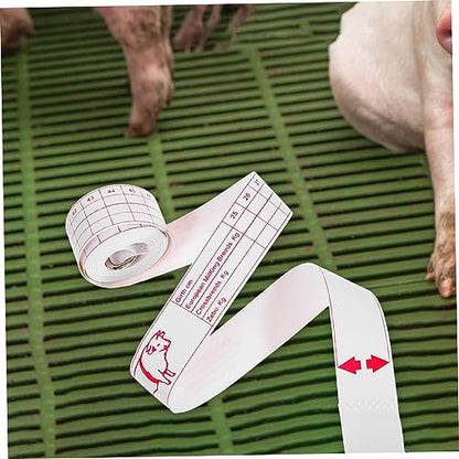 Farm Animal Weight Measuring Tape Portable Cattle and Pig Measuring Tape for Livestock Weight and Chest Circumference Easy to Use and Store for Animal Husbandry