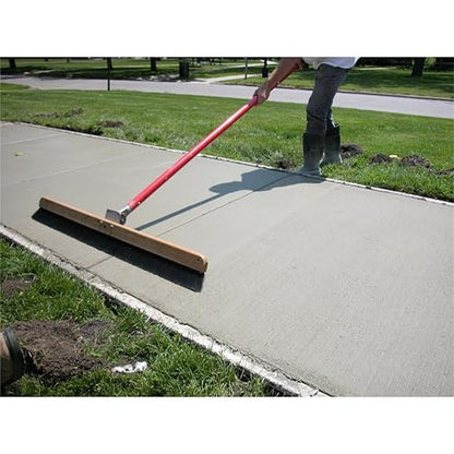 MARSHALLTOWN 36 Inch Wood Backed Concrete Broom, Polypropylene Bristles, Assembled in USA, 847 - style: 36 Inch