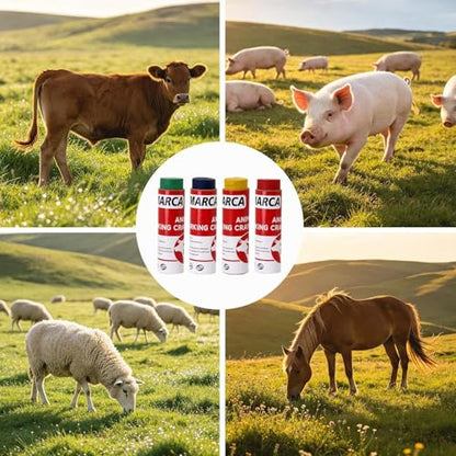 Animal Paint Stick | Farming Reusable Highly Visible Marker - Paint for Marking Animal Skin,for Vaccination Identification Outdoor Farming Grassland Outside Farm Livestocks