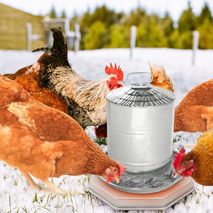 Poultry Chicken Water Heater for Winter,14In 125 Watts Chicken Waterer Heated Base,Heated Chicken Waterer for Metal Drinking Fountains Chicken Coop