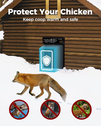 Solar Powered Automatic Chicken Coop Door, LCD Display, Timer & Light Sensor, 20-m Remote Control,Electirc Door,4 Modes, USB Rechargeable Battery, Black - color: Black
