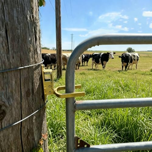 Instant Locking Gate Latch Heavy-Duty One-Hand Gate Latch with Screwdriver and 4 Screws for Farm, Ranch & Backyard Door, Automatic Spring Lock, Rust-Resistant Steel, Easy Install (New Model 2 Pcs) - color: New model 2 Pcs