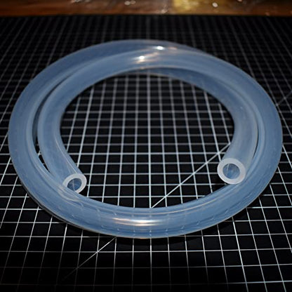 Ultra Clear Platinum Silicone Tubing - Food & Medical Grade - High Temp Hose (25 Feet, 3/8" ID x 5/8" OD) - size: 3/8" ID x 5/8" OD