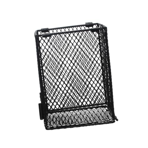 Happyyami Pet Scald Lamp Square Shape Heating Guard for Reptiles Poultry Care Lampshade Easy Installation Daytime Light for Basking Black
