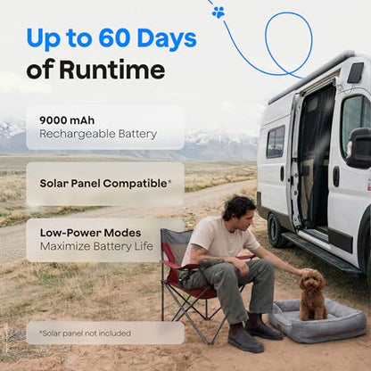 Waggle 4G LTE Cellular Security Camera, Built in SIM Card, 2K HD Pet Monitor, 300° Pan, No WiFi, 9000mAh Battery, Night Vision & 2-Way Talk - RVs/Camping/Travel & Outdoor - Subscription Required - size: 1 - Pack 4G Cellular