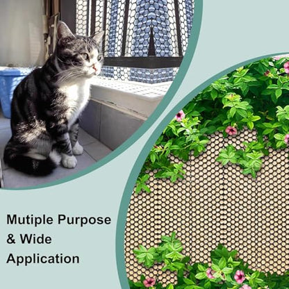 Chicken Plastic Wire Fencing Mesh - Heavy-Duty Plastic Chicken Black Wire Fence Mesh for Gardening, Barrier Netting, Poultry Dogs Rabbit Fencing (Black, 15.7IN x 50FT) - size: 15.7IN x 50FT