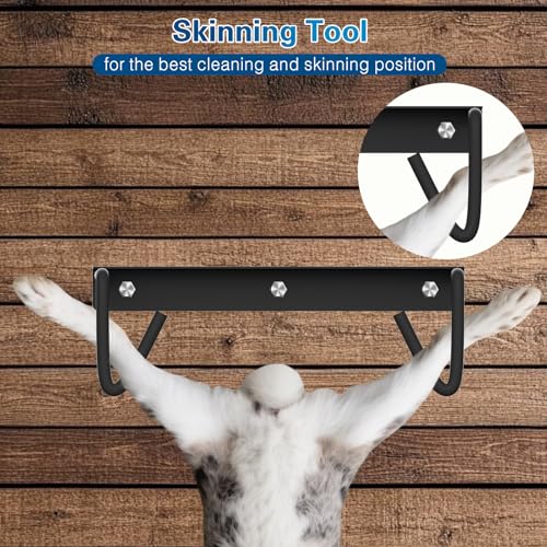 Hopper Popper Rabbit Dispatcher, Humane Rabbit Dispatching Dislocator & Skinning Tool Set, Cervical Dislocation Processing Kit for Small Game