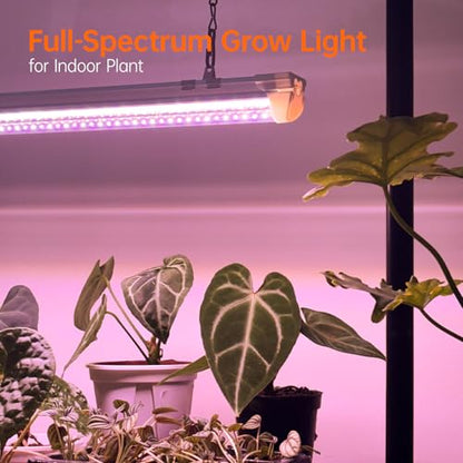 Bstrip Grow Light Stand, 2ft 24W Grow Light for Indoor Growing, Full Spectrum LED Plant Light for Seed Starting, Height Adjustable, Large 29.5" L x 18.3" W x 26.0" H - size: Large 29.5" L x 18.3" W x 26.0" H