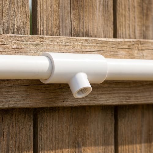 Automatic and Sanitary Design 35pcs Chicken Waterer Fittings White PVC Material with 1/2 Inch Threaded Tee Connections, Easy Installation for Poultry Farm for Ducks and Rabbits
