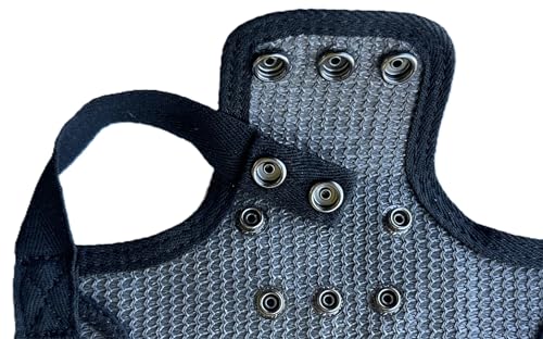 DOWN UNDER OUTDOORS 2 Pack Medium-Large Chicken Saddles with Adjustable Straps, Chicken Apron, Poultry Saver, Pet Supplies, Including Shoulder Covers (Extra Long Grey Mesh) - color: Dark Grey Mesh