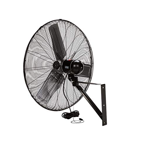 TPI Corporation CACU-24-W Commercial Circulator, Wall Mount Fan - Single Phase 120 Volt, Aluminum Blade Ventilation Fan. Commercial Wall Fans - size: 24”, style: Wall