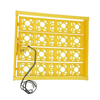 Egg Incubator Tray, Multifunction Automatic Egg Turner Incubator Tray Eggs Automatic Egg Turner Turning Tray for 16 Duck Eggs 16 Eggs 72 Quail Eggs Incubation (DC12V) - size: DC12V