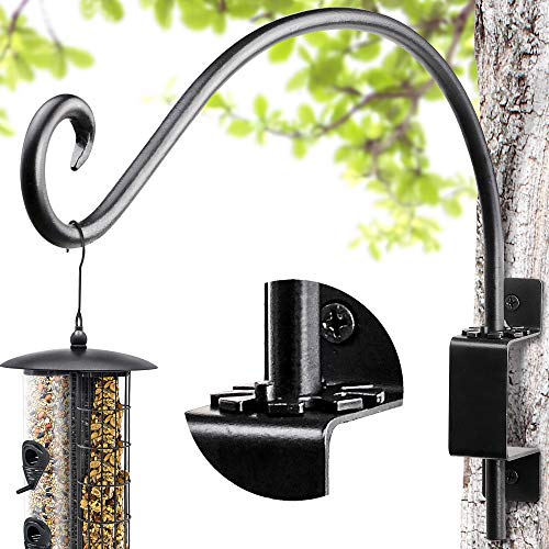AJART Bird Feeder Hangers Outdoor: 16-Inch Swivel Hanging Plant Bracket for Wall Mount - Swivel Plant Hook for Flower Basket - color: A-1PCS, size: 16 Inch