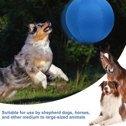 MiOYOOW 18" Large Horse Balls, Anti Burst Dog Herding Ball Self-Entertaining Pet Training Ball for Horses Dogs Goats Lamb Outdoor Entertainment