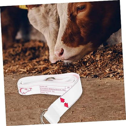Animal Weight Tape Measure for Cattle and Pigs Multi Functional Portable Measuring Tape for Chest and Waist Easy to Use for Farm and Livestock Measurements