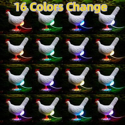 Chicken Lamp, 3D Resin Hen Laying Egg with Color Gift Box, Lifelike LED Egg - Funny Easter Christmas Birthday Gift - color: c