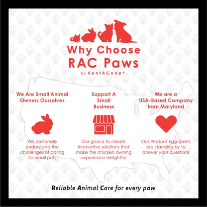 RAC Paws by RentACoop DIY Auto-Fill Metal Cups Waterer Kit - Great for Small Animals, Pets, Bunnies, Ferret, Chickens, Hamsters, Guinea Pigs, Rabbits, Chinchillas, Mice, Rats - 6 Pack - style: 6 Pack