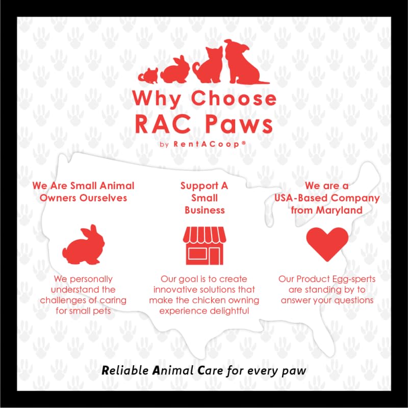 RAC Paws by RentACoop DIY Auto-Fill Metal Cups Waterer Kit - Great for Small Animals, Pets, Bunnies, Ferret, Chickens, Hamsters, Guinea Pigs, Rabbits, Chinchillas, Mice, Rats - 6 Pack - style: 6 Pack