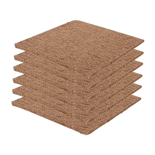 Gralara 6X for Hen House Nest Box Pads Breathable Poultry Supplies Soft Chicken House Nest Box Liners Chicken Coop Bedding Mats, 20x20cm