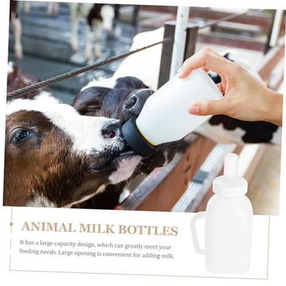Outanaya Lamb Feeding Bottle Handle Calf Nursing Bottle for Small Animals Pet Feeding Container for Goats and Lambs Reusable Design for Farm Use