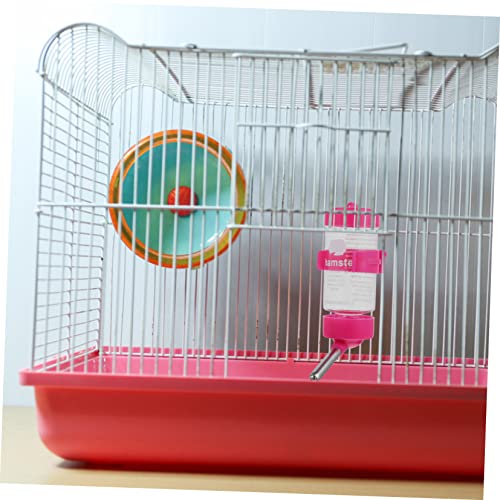 Happyyami 3Pcs Hanging Hamster Water Bottles Each Automatic Small Pet Waterer for Chinchillas Rabbits Guinea Pigs Easy to Clean Drinking Nozzle with Reversible Design