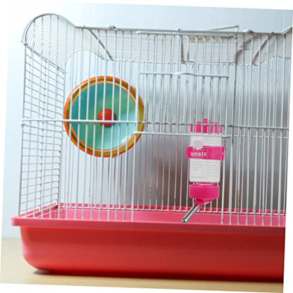 Happyyami 3Pcs Hanging Hamster Water Bottles Each Automatic Small Pet Waterer for Chinchillas Rabbits Guinea Pigs Easy to Clean Drinking Nozzle with Reversible Design