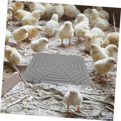 Kisangel Nesting Box Pads for Chickens Chicken Coop Bedding Silicone Laying Pad Non-Slip Easy to Clean - color: Gray