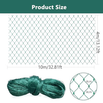 Bird Netting for Chicken Coop, Poultry Netting Over Chicken Run & Chicken Pen, Heavy Duty Nylon Nettings Reusable, UV-Resistant, Garden Netting Aviary Net Fruit Tree Nettings - size: 1.57''-13.12' x 32.81'