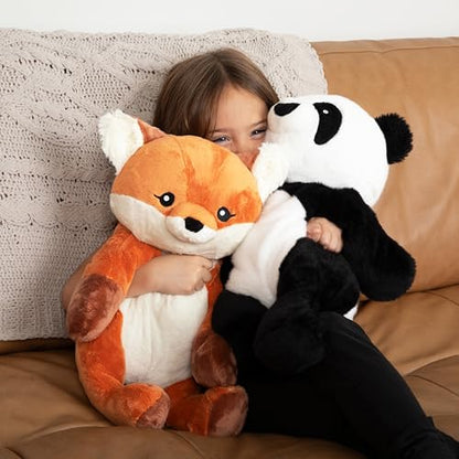 HUGIMALS Bowie The Panda 20 Inch 4.5 lb Heavy Cute Sensory Weighted Comfort Plush | Large Unscented Washable Self Care Calming Stuffed Animal for Kids, Teens and Adults - color: Bowie the Panda