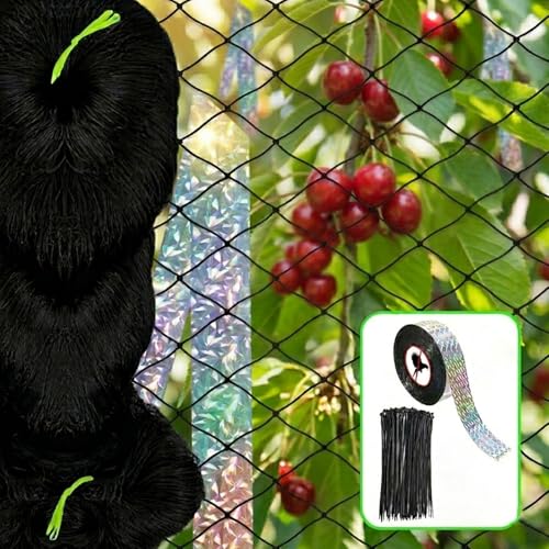 Poultry Netting 25x25 ft, 1" Square Mesh Heavy Duty Chicken Run Net, Garden Netting to Protect Plants, Fruit Trees, Vegetables from Birds, Deer, Pests & Animals for Farm, Orchard, Coop - size: 1 inch mesh - 25 x 25 ft