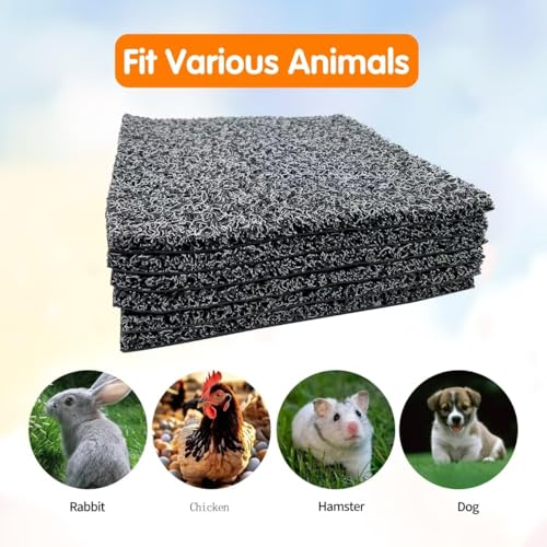Chicken Nesting Box Pads | 4PC Washable Nesting Mats (12"x12") - Durable Plastic Coop Liners, Odor-Proof Chicken Bedding for Indoor/Outdoor Laying Boxes (4pack-Gray) - size: 4pack-Gray