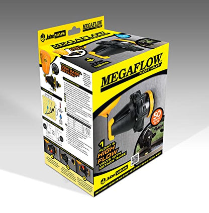 Jobe Valves Megaflow Valve with Short Tail, 1", Yellow/Black(Does NOT include Nut and Washer)