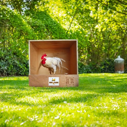 Rugged Ranch Studio 12"x12"x12" Single-Compartment Hen Nest Cubby for 1 to 2 Hens - Wooden Chicken Coop Accessory for Interior Use, Furniture-Grade Wood, Easy Assembly