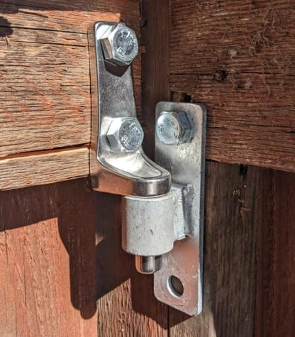 Gate Hinge Wall Mount Gate Hinge for 5/8'' Pin Chain Link Fence Post Hinge (4 Pcs) - size: 4 Pcs
