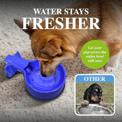 Water Bowl with 10 foot Long Stainless Steel Hose - size: 10 foot