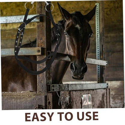 Adjustable Rope Halter Comfortable Nylon Material Matching Rope for Equestrian Training Travel and Everyday Use