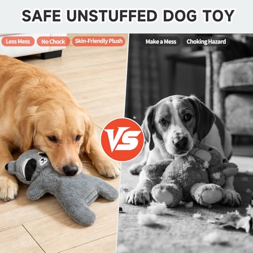 Mihachi No Stuffing Crinkle Dog Toys,2-in-1 Holds Water Bottles-Cruncher with Puncture Resistant Squeaker, Dog Squeak Toys Plush Dogs Chew Toy for Small Medium Large Breed Chewer, Raccoon - color: Raccoon