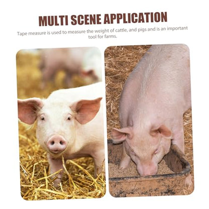 Farm Animal Weight Measuring Tape Portable Cattle and Pig Measuring Tape for Livestock Weight and Chest Circumference Easy to Use and Store for Animal Husbandry