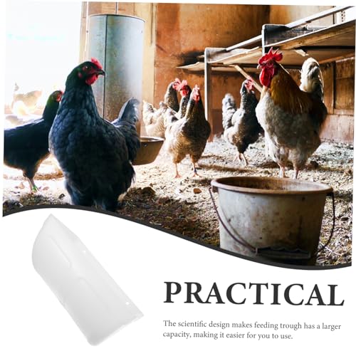 Automatic Poultry Feeder Container Hanging Chicken Feeding Trough for Coop Design for Chickens and Livestock