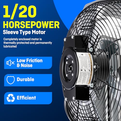 iLIVING 12" Wall Mounted Shutter Exhaust Fan, Automatic Shutter, with Thermostat and Variable Speed controller, 0.6A, 960 CFM, 1400 SQF Coverage Area Silver (ILG8SF12V-ST) - style: Plugin Thermostat & Speed Controller