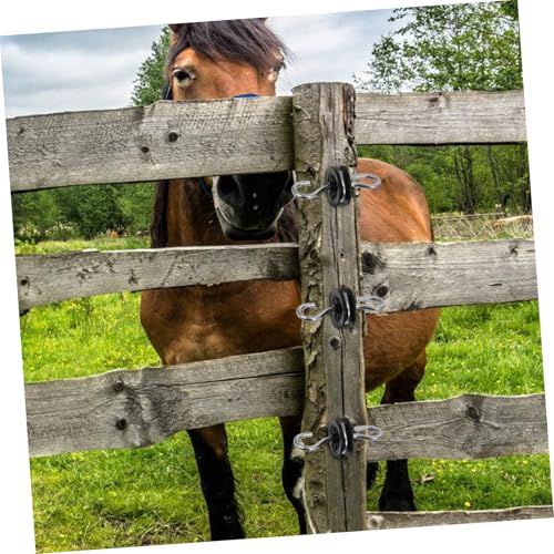 BESPORTBLE 4pcs Electric Fence Insulator for Posts Screw-in Anchors for Farm Use Enhancing Security and Quick Installation for Livestock Protection