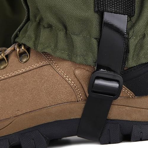 Leg Warmers, Unisex Water Resistant Leg Covers Outdoor Hiking Snow Boot Gaiters Winter Camping Shoe Gaiters - color: Green