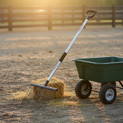 Manure Fork Bedding Fork Easy to Hygienic Farm Implement for Stable