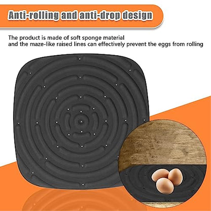 4pcs Chicken Nest Mat, Washable Poultry Nesting Box Pads PVC Water Proof Egg Collector Protector Liners for Laying Eggs Chicken Coop (Black) - color: Black
