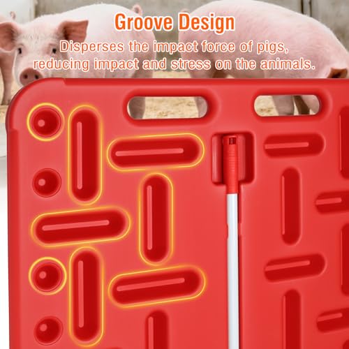Livestock Sorting Panel with Paddle, Animal Guide Board Sturdy and Lightweight, Handling Equipment for Hogs, Sheep, Goats, Cattle, Portable Farm Fencing & Crowding Gate